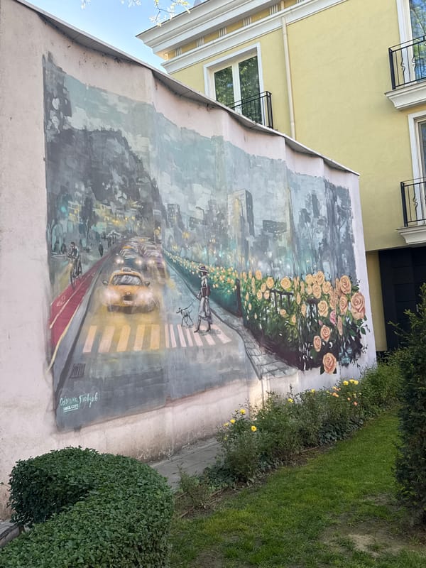Outdoor art exhibition documented in historic Plovdiv, Bulgaria