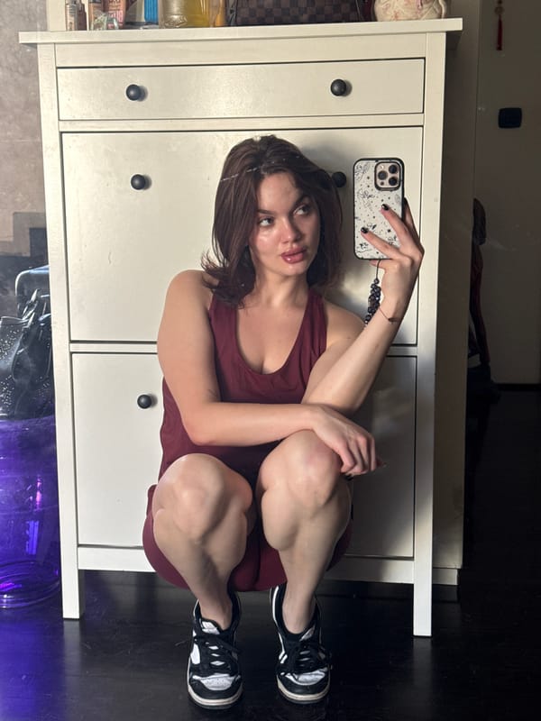 Morning selfies and casual moments captured in Sofia apartment