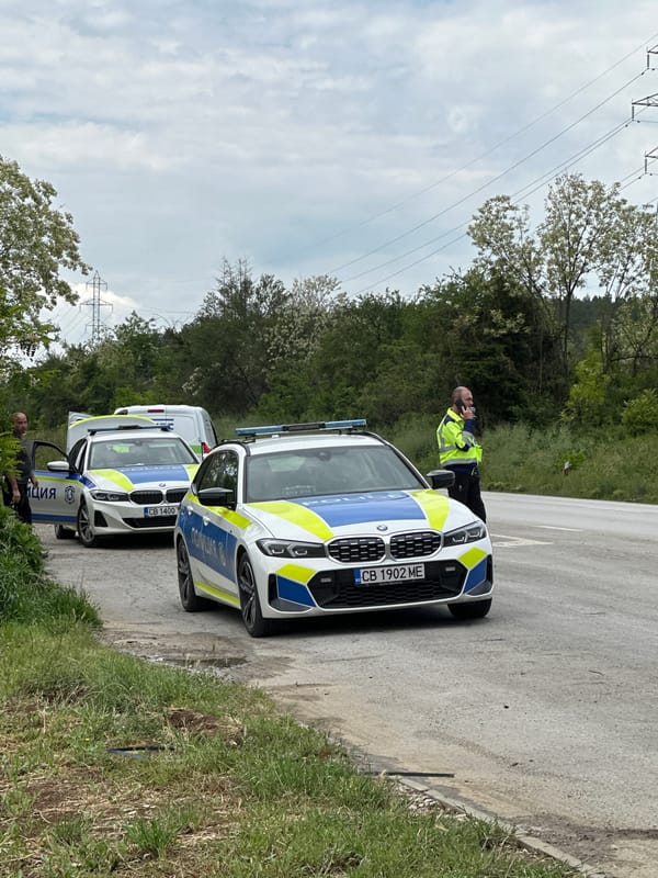 Police conduct roadside operation in Ledenik, Bulgaria