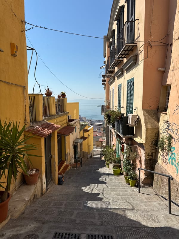 Sunny morning exploring Naples streets and scenic overlooks