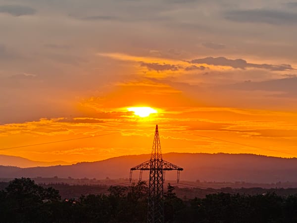 Freiburg sunset, two angles, one golden hour