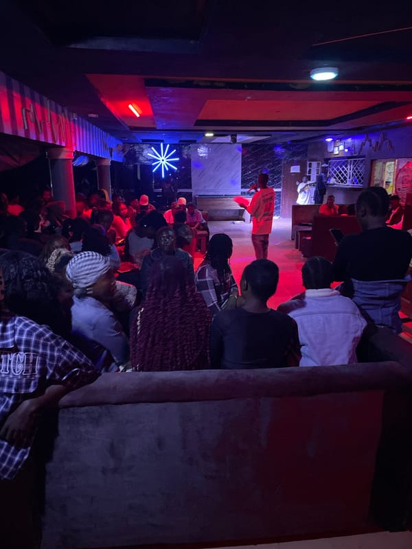 Evening social gathering documented at Durimi Nigeria bar venue