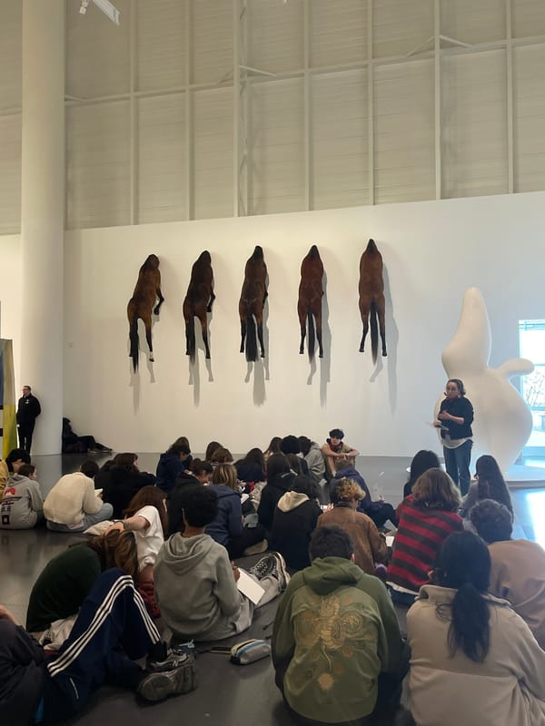 Visitors document art and installations at Centre Pompidou-Metz