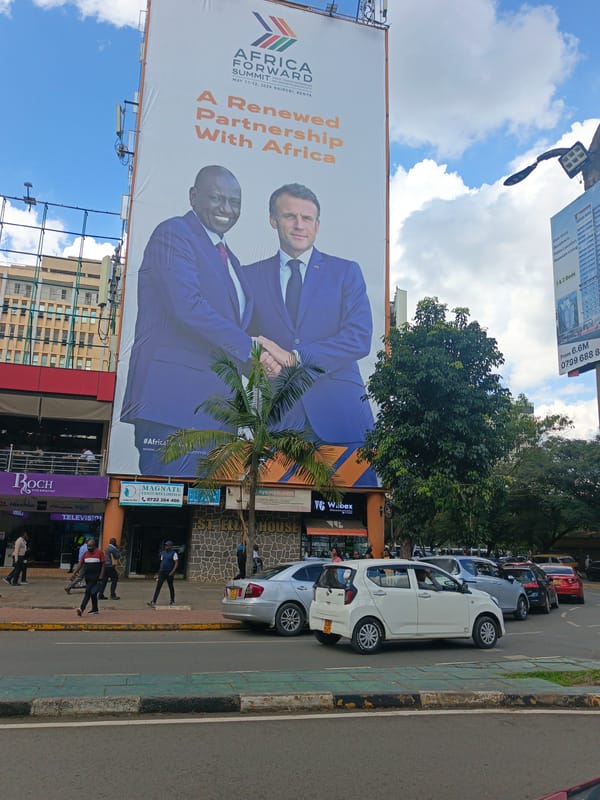 Africa Forward Summit billboard spotted on Nairobi street