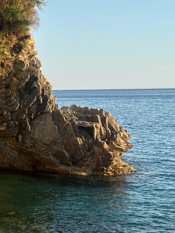 Rocky Adriatic coastline at Rafailovići and Kamenovo, Montenegro