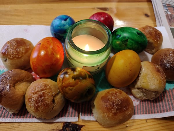Easter morning celebrations observed in rural Varshilo, Bulgaria