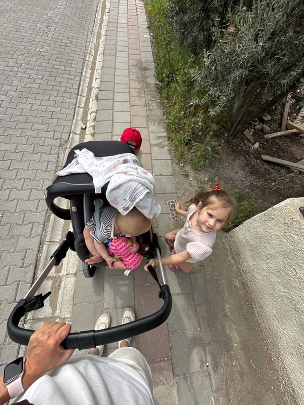 Family enjoys midday outing in Fethiye park with children