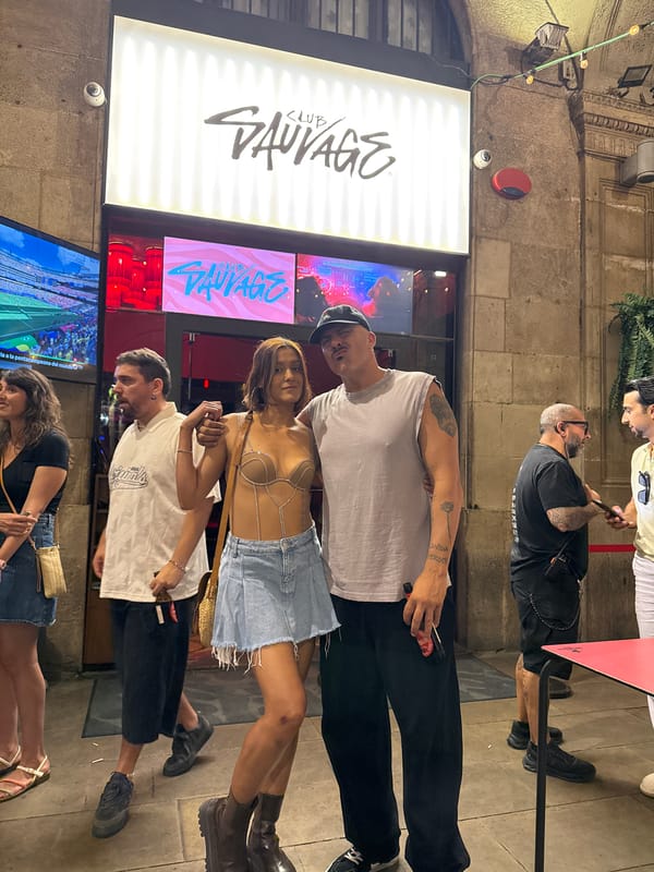 Barcelona nightclub scene with live music and street photography