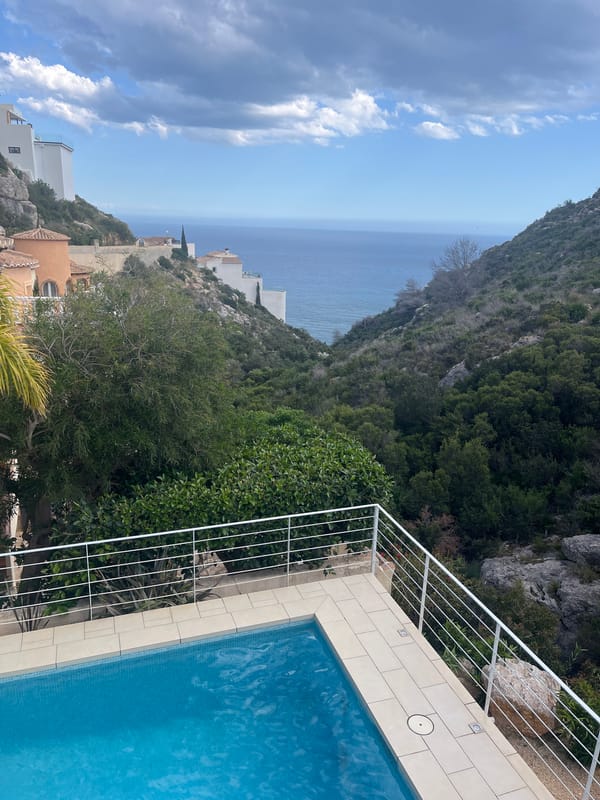 Mediterranean coastal views captured from Benitachell residential area