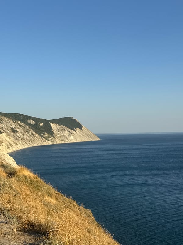 Clifftop views and small details along the Anapa coastline.