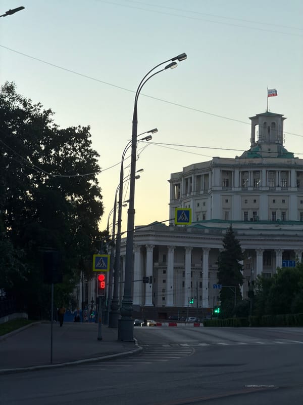 Moscow Mayor's office building documented in afternoon scene