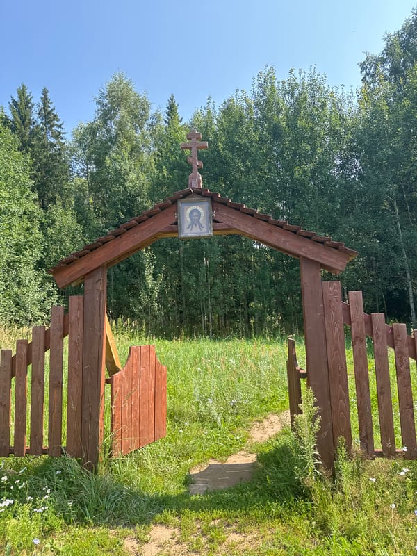 Forest holy spring site explored in Izhevsk, Russia