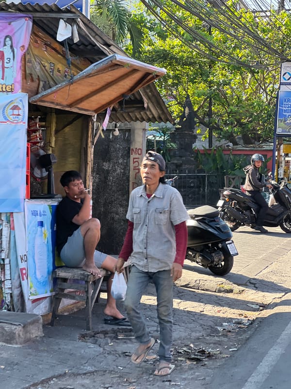 Morning scenes from around Kuta, Indonesia