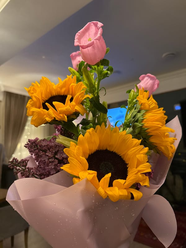 Moscow residents capture quiet evening moments with flowers, tea