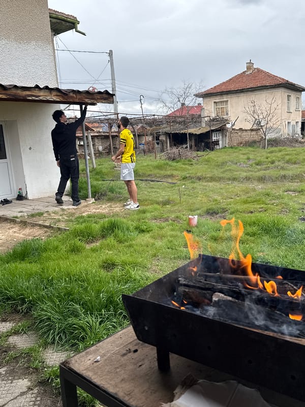 Barbecue and derelict building scenes captured in Bulgarian village