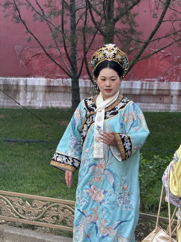 Traditional Chinese costume gathering observed across Beijing's Dongcheng District