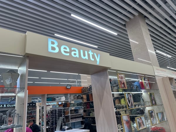 Art exhibition and local shops spotted inside Ufa Airport