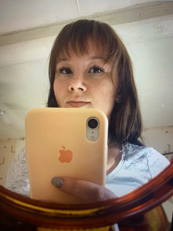Morning moments in Izhevsk: selfie and drink captured separately