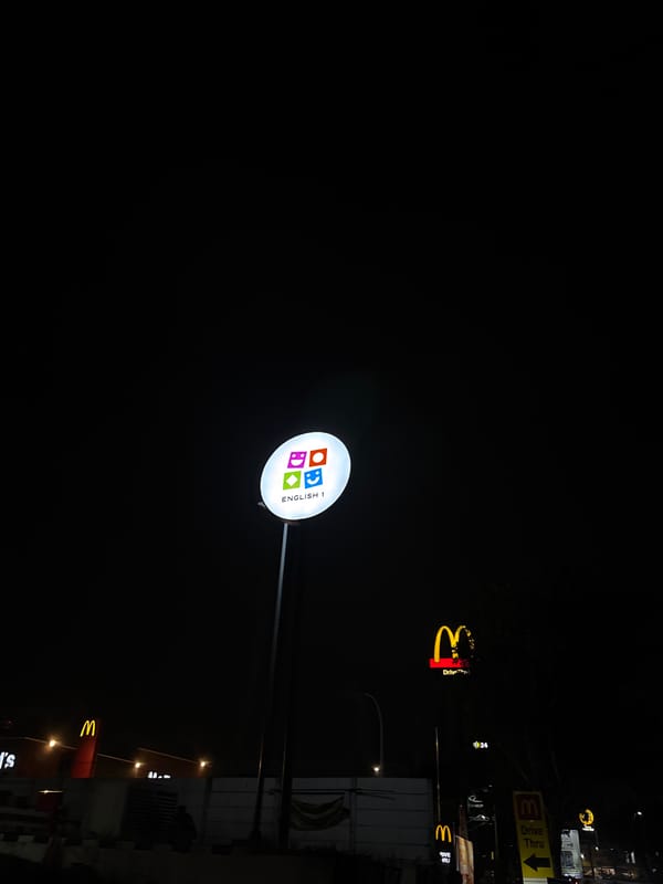 Nighttime McDonald's and street scenes documented in South Tangerang