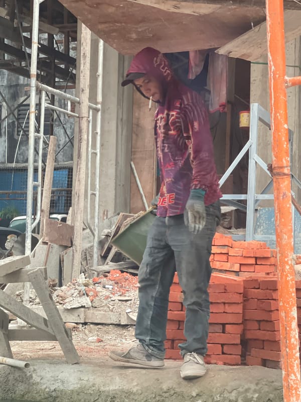 Street-level moments: food, errands, construction, and signage
