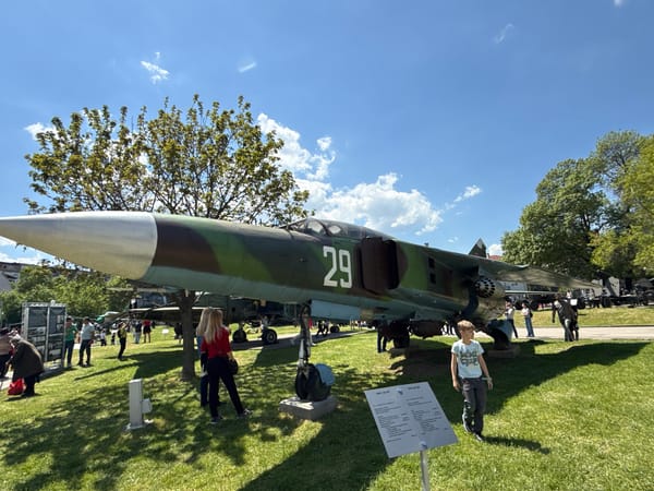 Military aircraft and vehicles draw crowds at Sofia exhibition