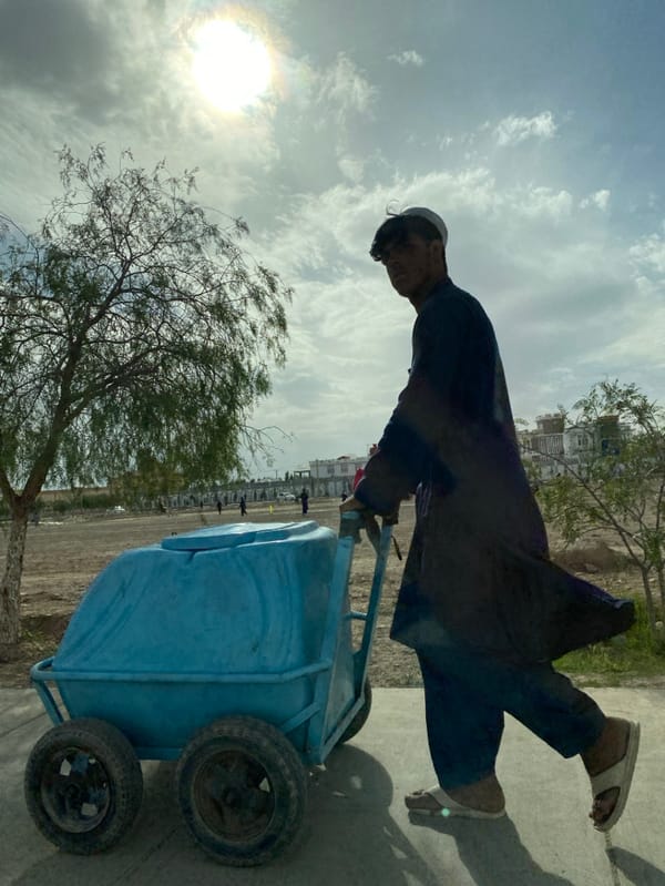 Young man spotted in outdoor Kandahar area