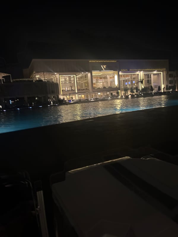 Nighttime resort scenes captured in Sharm El Sheikh, Egypt