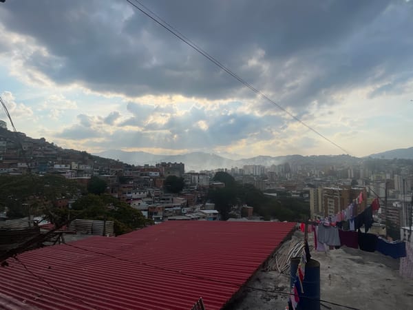 Everyday life captured in Caracas residential area