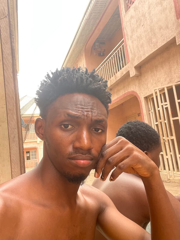 Morning gathering with kitten captured in Lokoja, Nigeria
