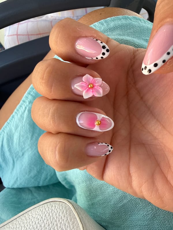 Detailed nail art shots on a bus in Varna