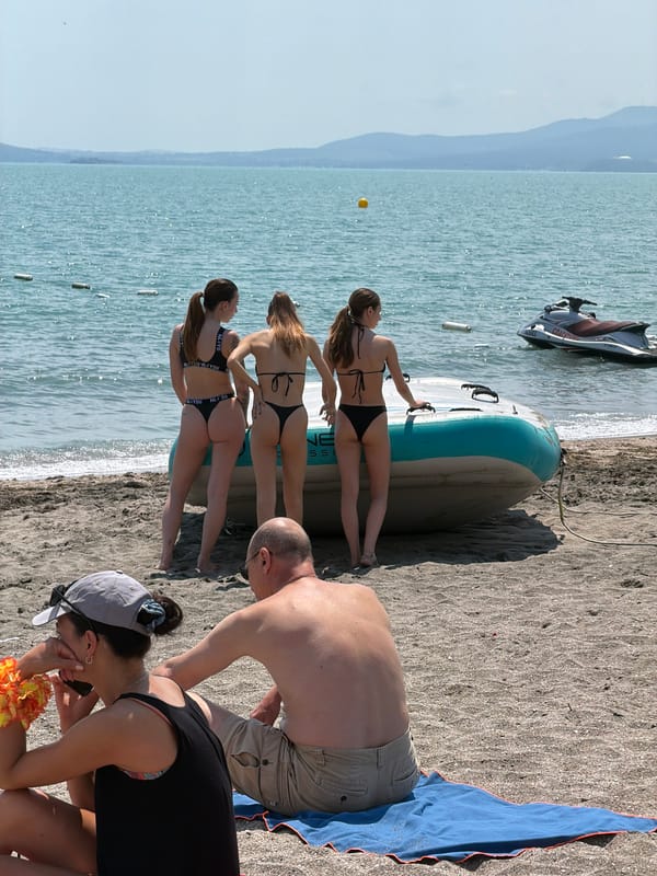 Summer morning unfolds at popular Bulgarian Black Sea beach