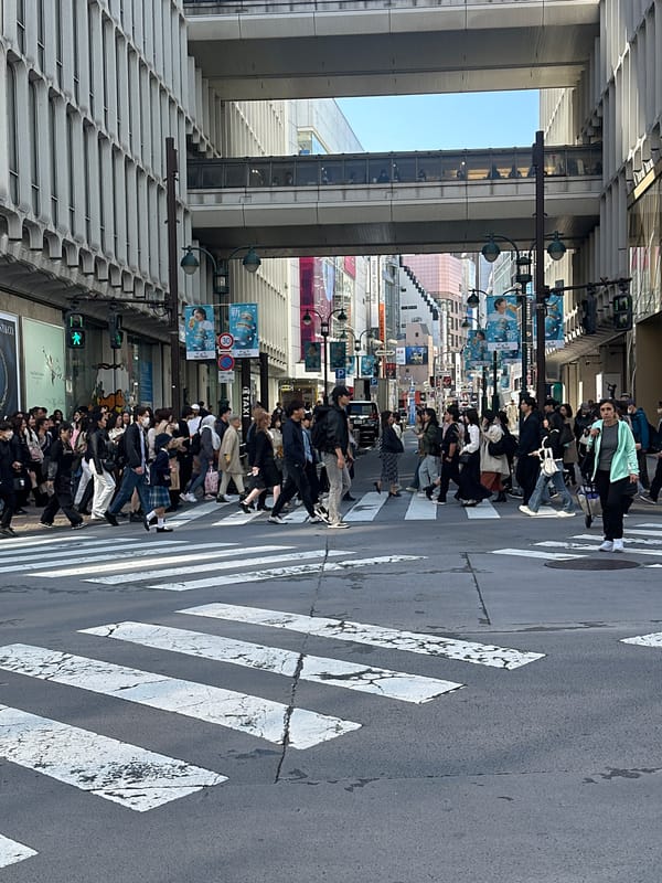 Morning pedestrian traffic observed at Shibuya crossing, Tokyo