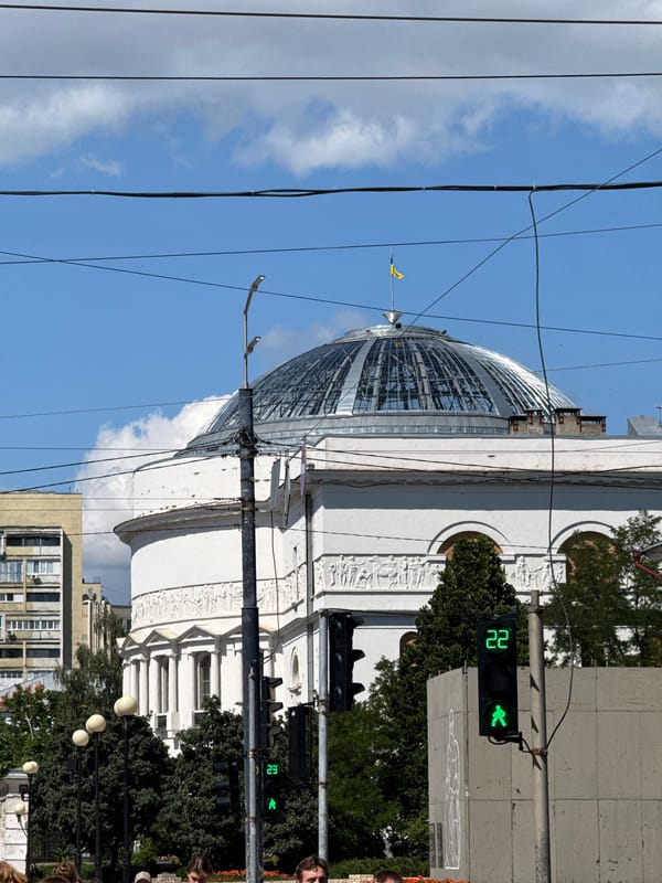 Sunny afternoon across Kyiv streets, parks, and landmarks