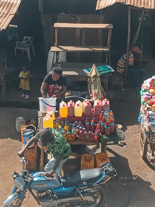 Daily street life documented in Bukuru, Nigeria marketplace areas