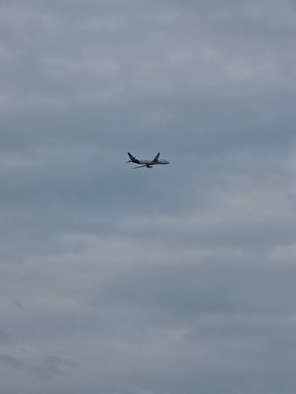 Early morning traffic at Frankfurt Airport, multiple carriers on the move