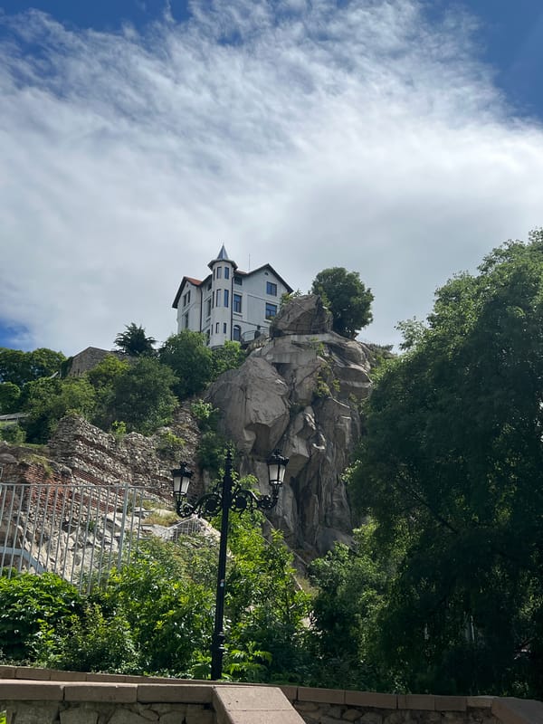 Historic architecture documented in central Plovdiv, Bulgaria