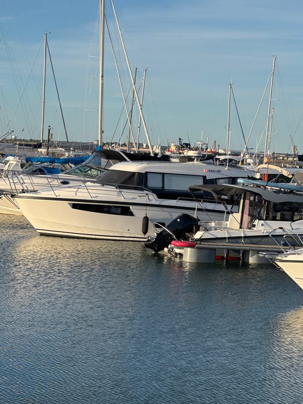 Evening marina visit documented in Tallinn during Baltic sunset