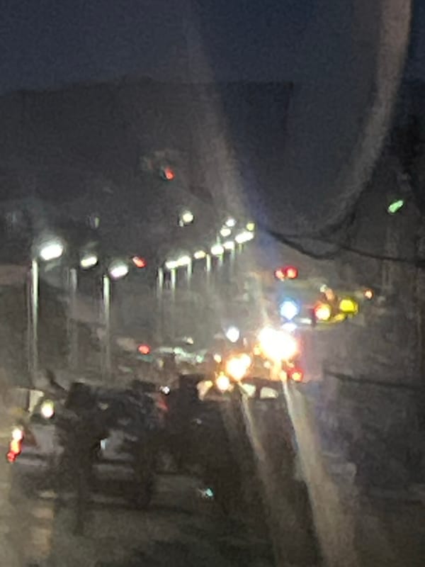 Urban scenes documented in Jos, Nigeria during evening hours