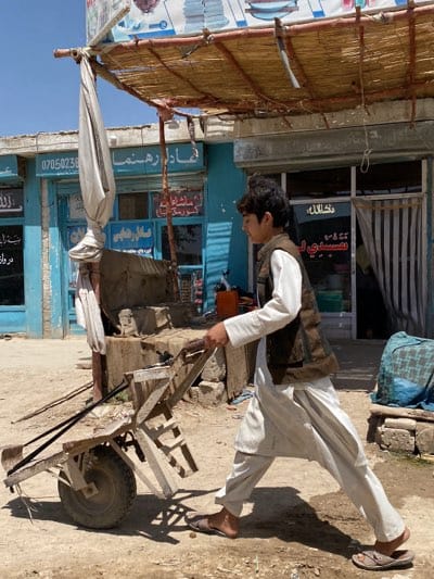Morning street life captured in Kandahar, Afghanistan