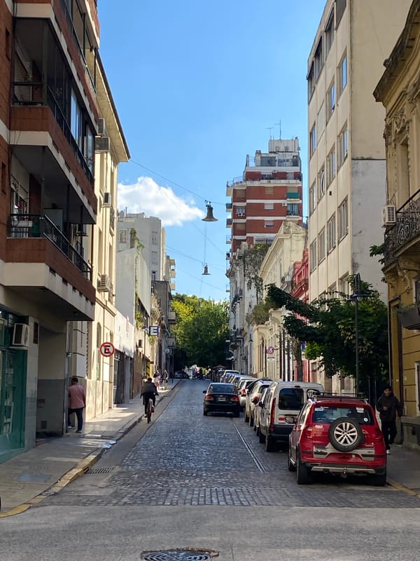 Tourist captures Buenos Aires street life and polenta dinner