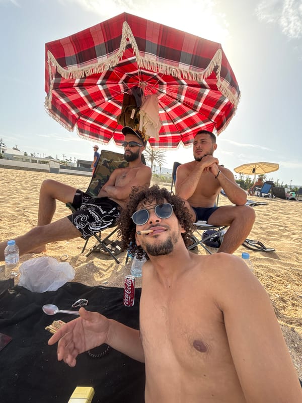 Beach day in M'Diq marked with a social media comeback post