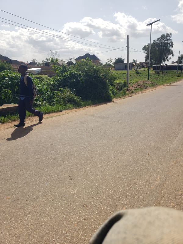 Ordinary street activity documented in Gura Top, Nigeria