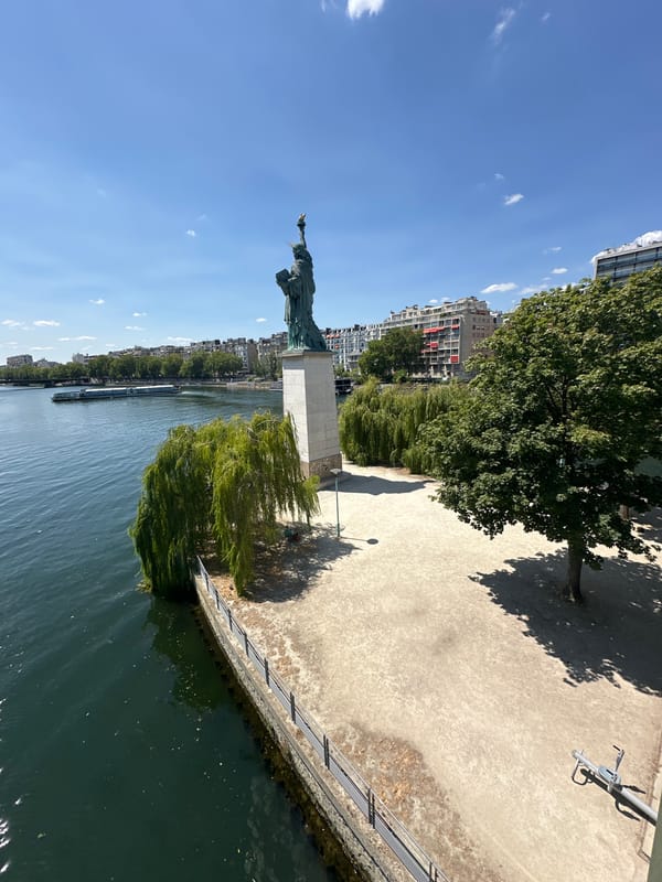 Paris's Seine-side Liberty replica, up close and from all angles