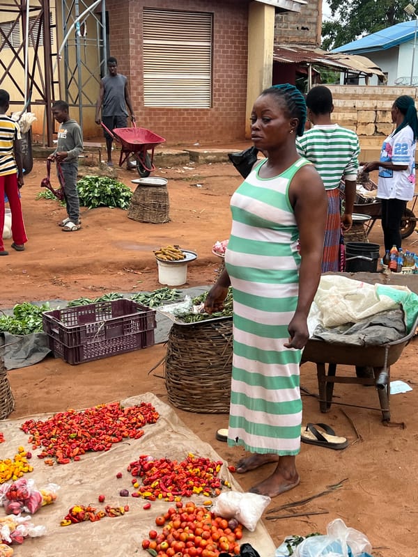 Everyday market activity in Nkpor, Nigeria