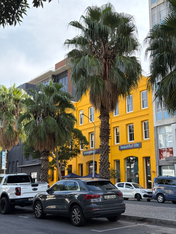 Cape Town street scenes and cafe interiors documented