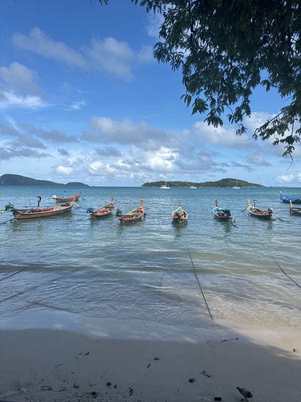 Morning maritime scene captured in Rawai, Thailand waters