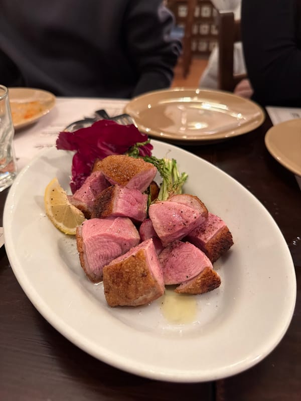 Meal documented at Setagaya restaurant, February 16
