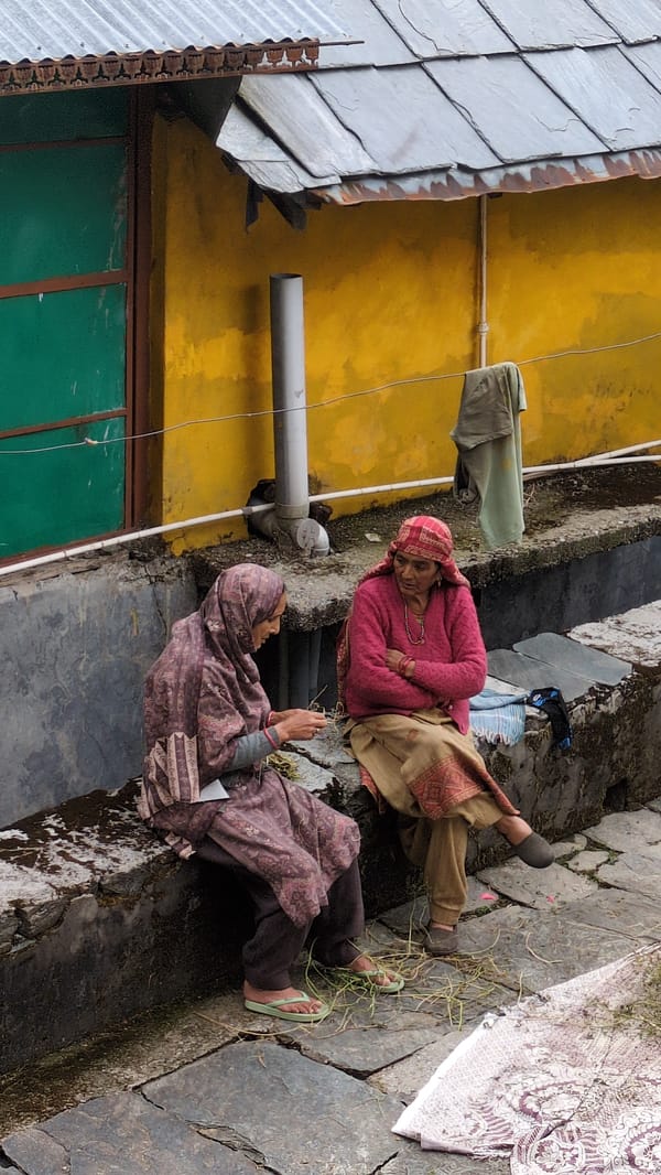 Daily life scenes captured in Dharamshala area villages