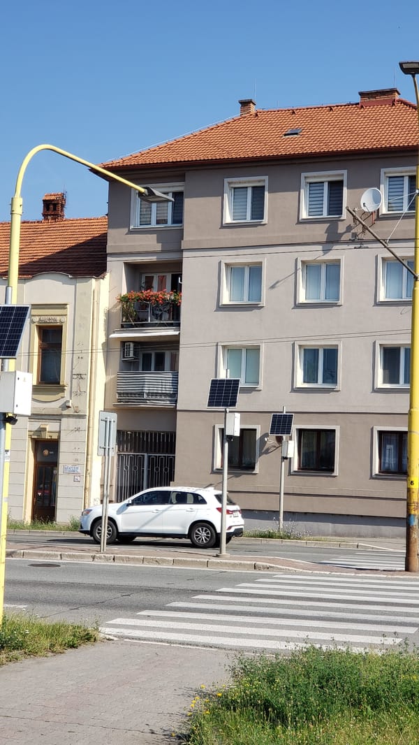 Quiet Sunday morning in Prešov, streets and riverside coming alive