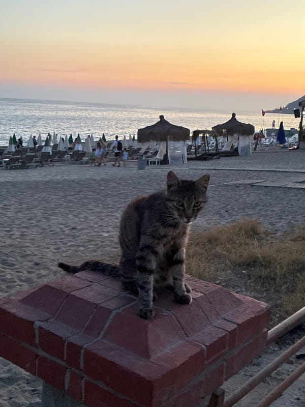Sunset hour at Kleopatra Beach, Alanya